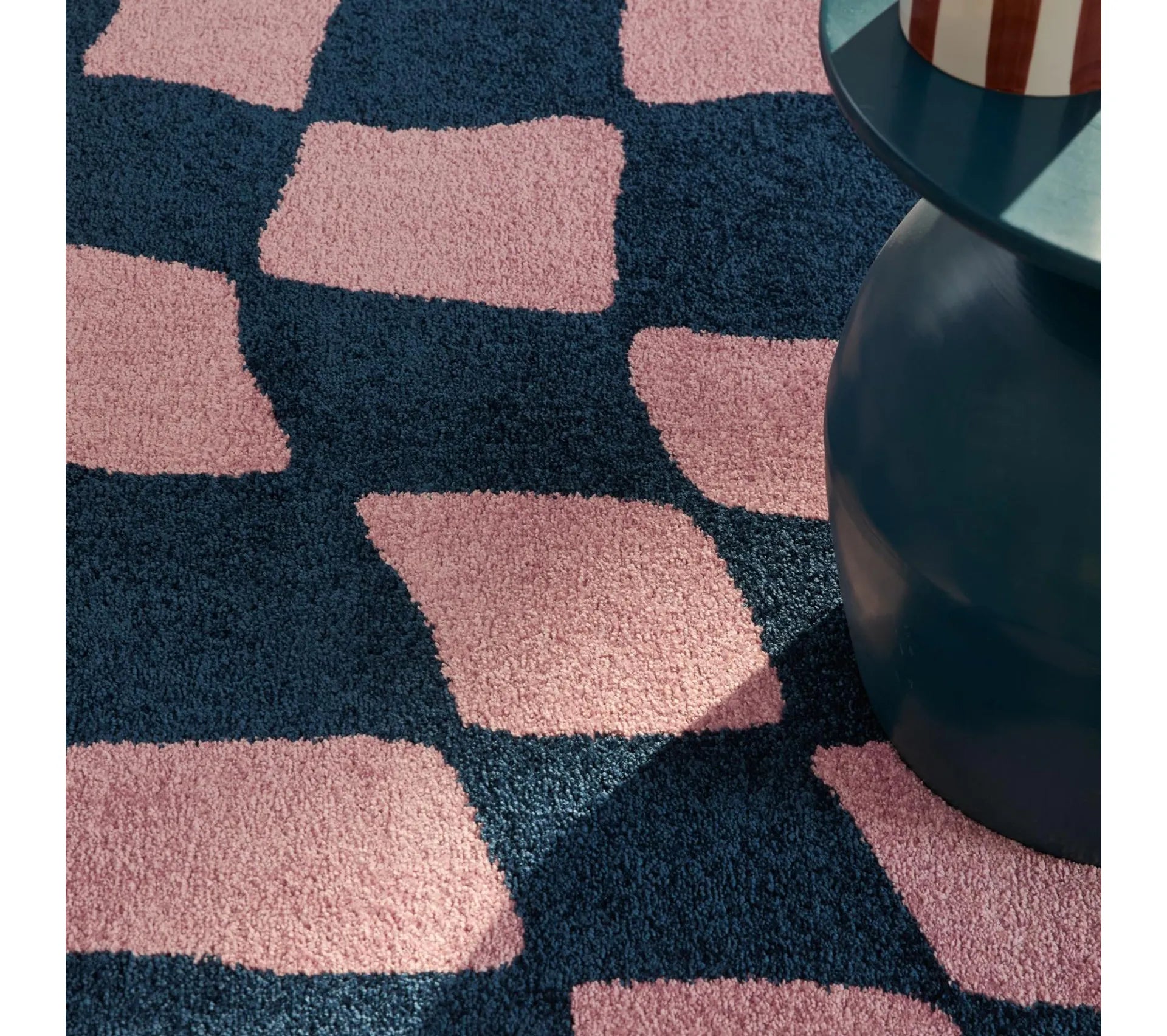 Tapis intérieur à poils longs - Groovy - Bleu