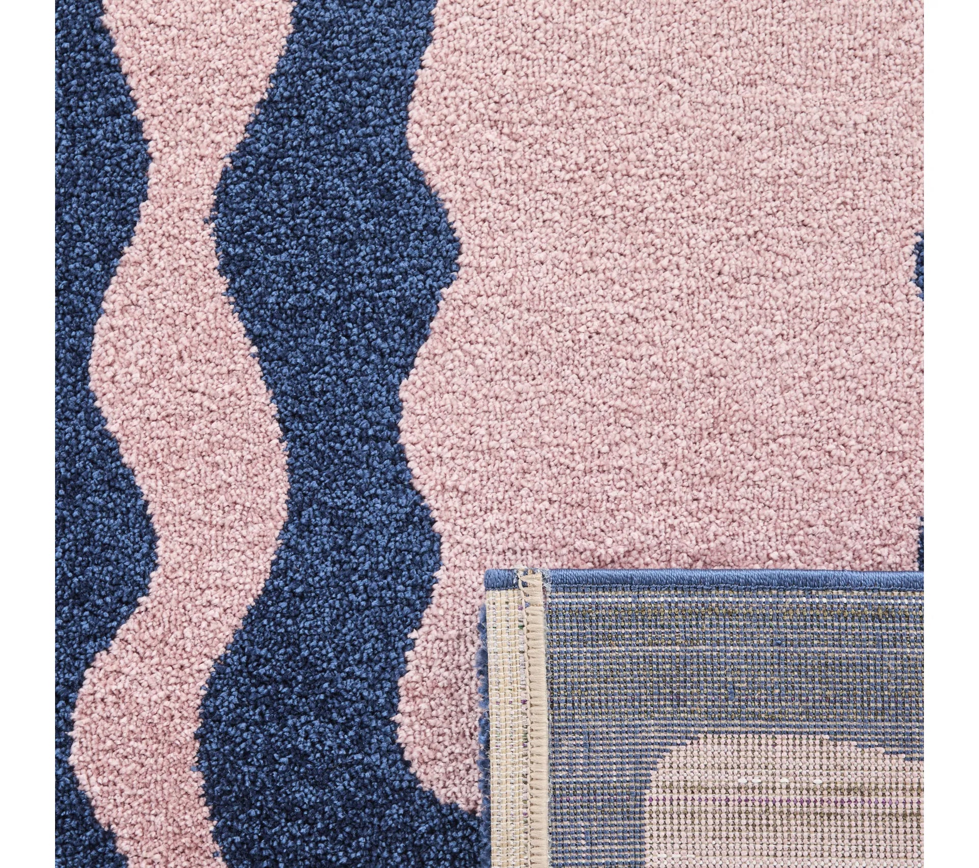 Tapis rétro années 70 - Groovy - Bleu