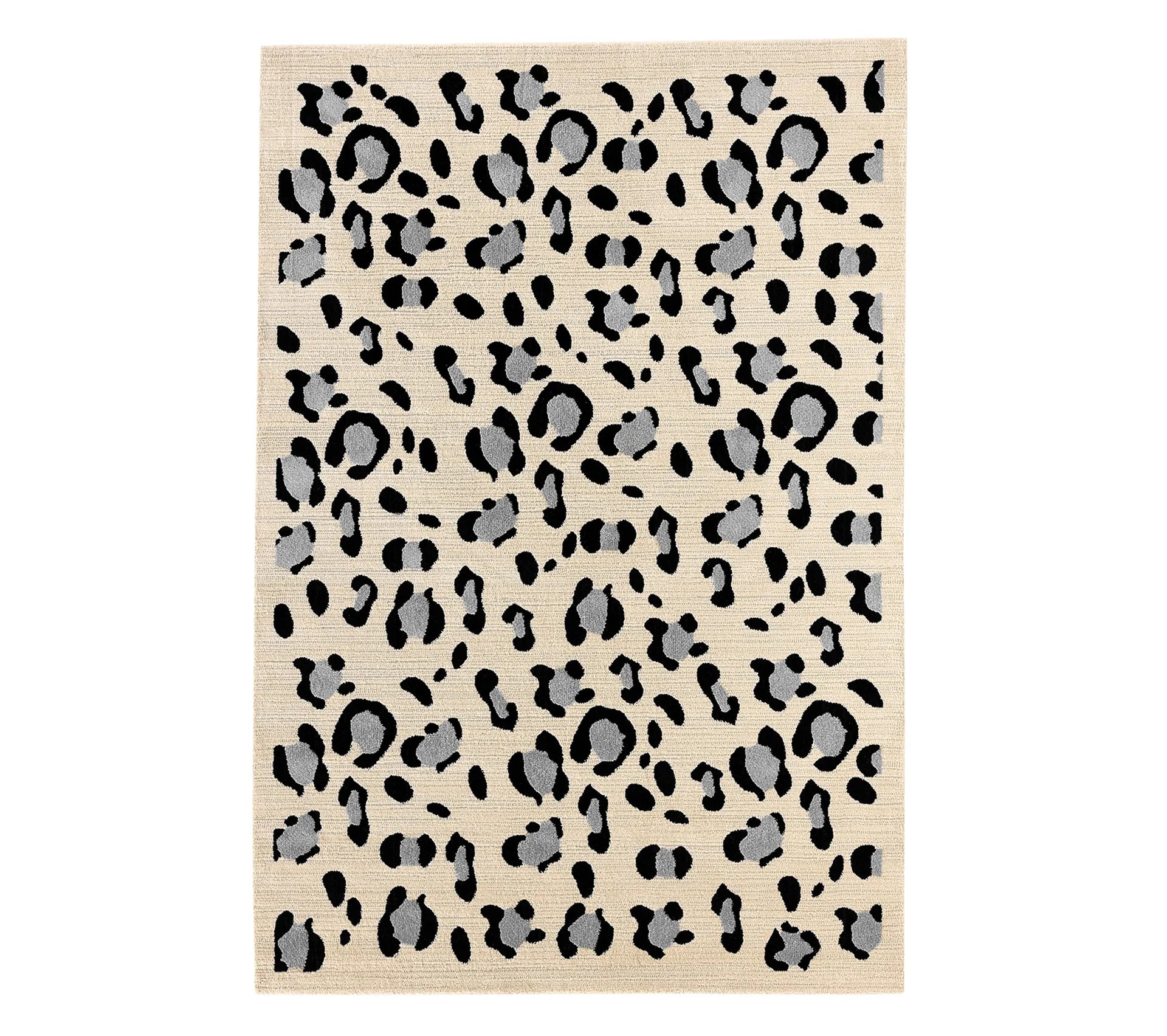 Tapis d'intérieur crème motifs léopard - Leovah