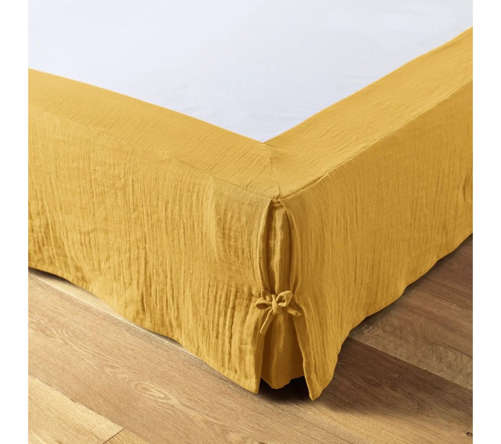 Cache sommier Gaze de coton Safran