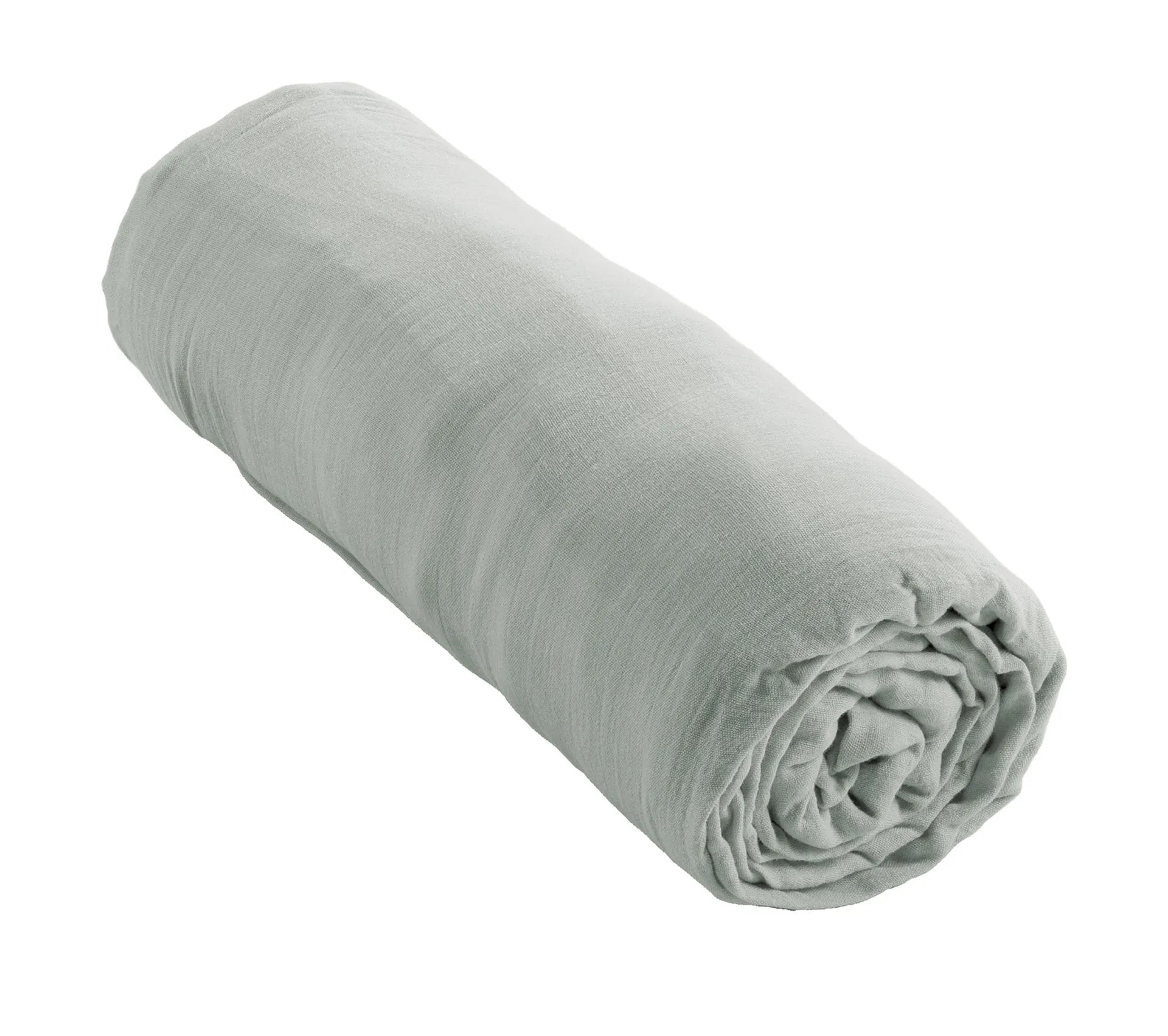 Drap housse Gaze de Coton Eucalyptus
