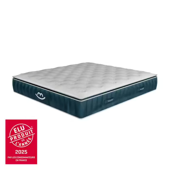 Matelas Victoria Hybride épaisseur 30cm - Produit de l'année 2025 ® - Mousse mémoire forme, Ressorts Ensachés