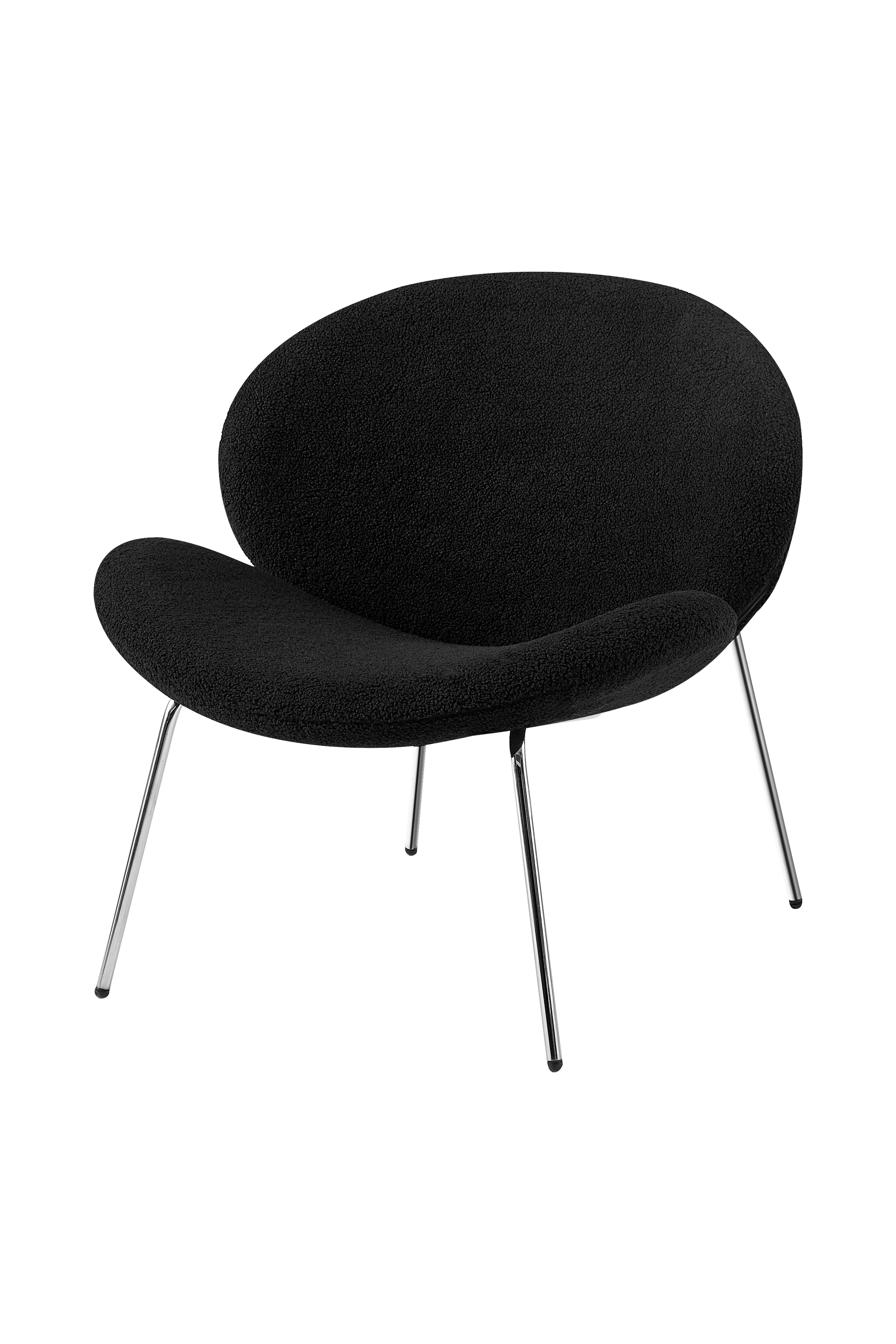 Lot de 2 chaises noir et argent - Jaden