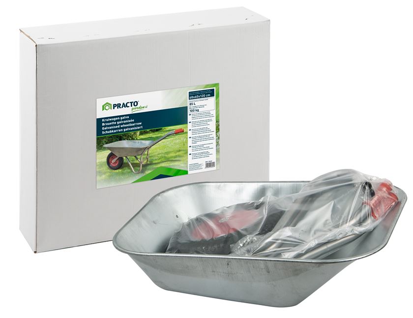 Brouette galvanisée 85 litres- 100 kg