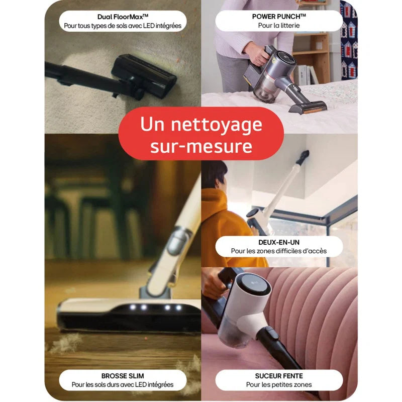 Aspirateur balai LG avec 2 batteries