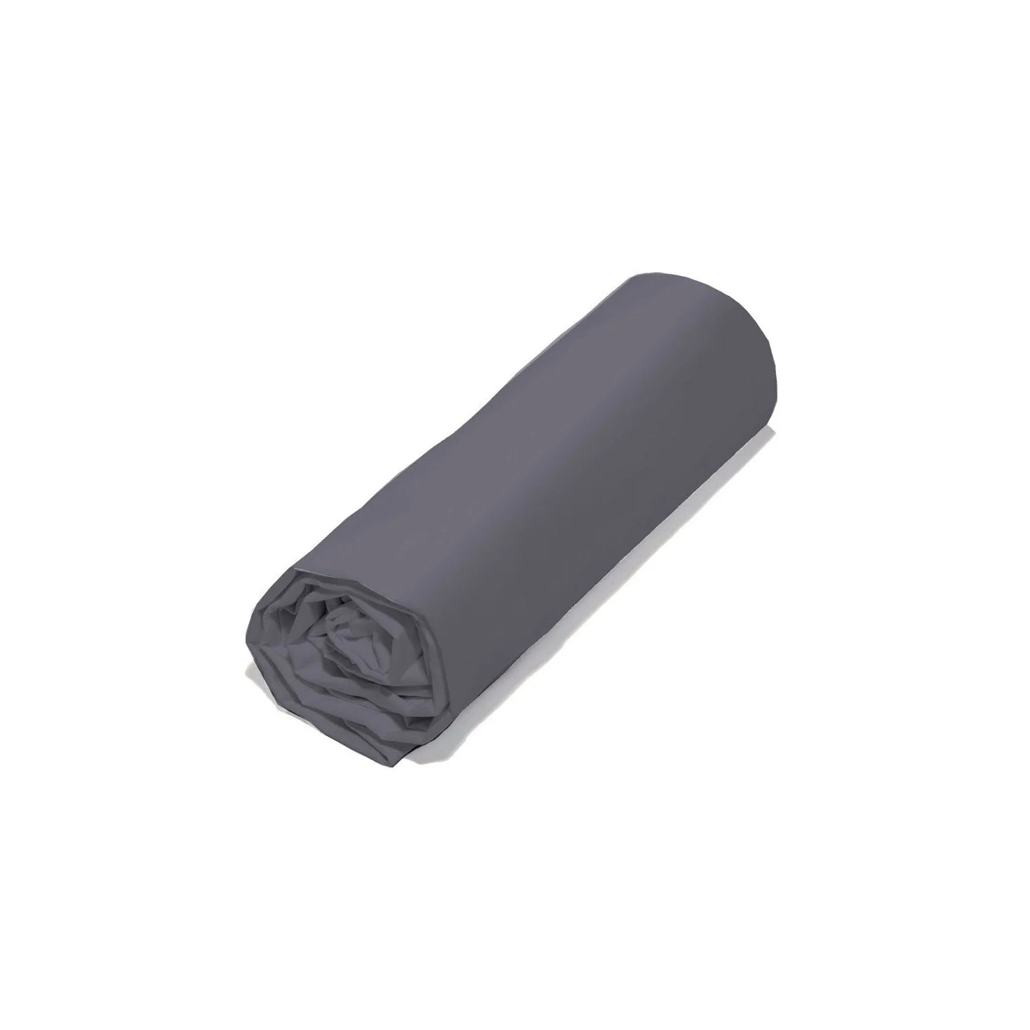 Drap housse Coton Bio 57 fils Gris