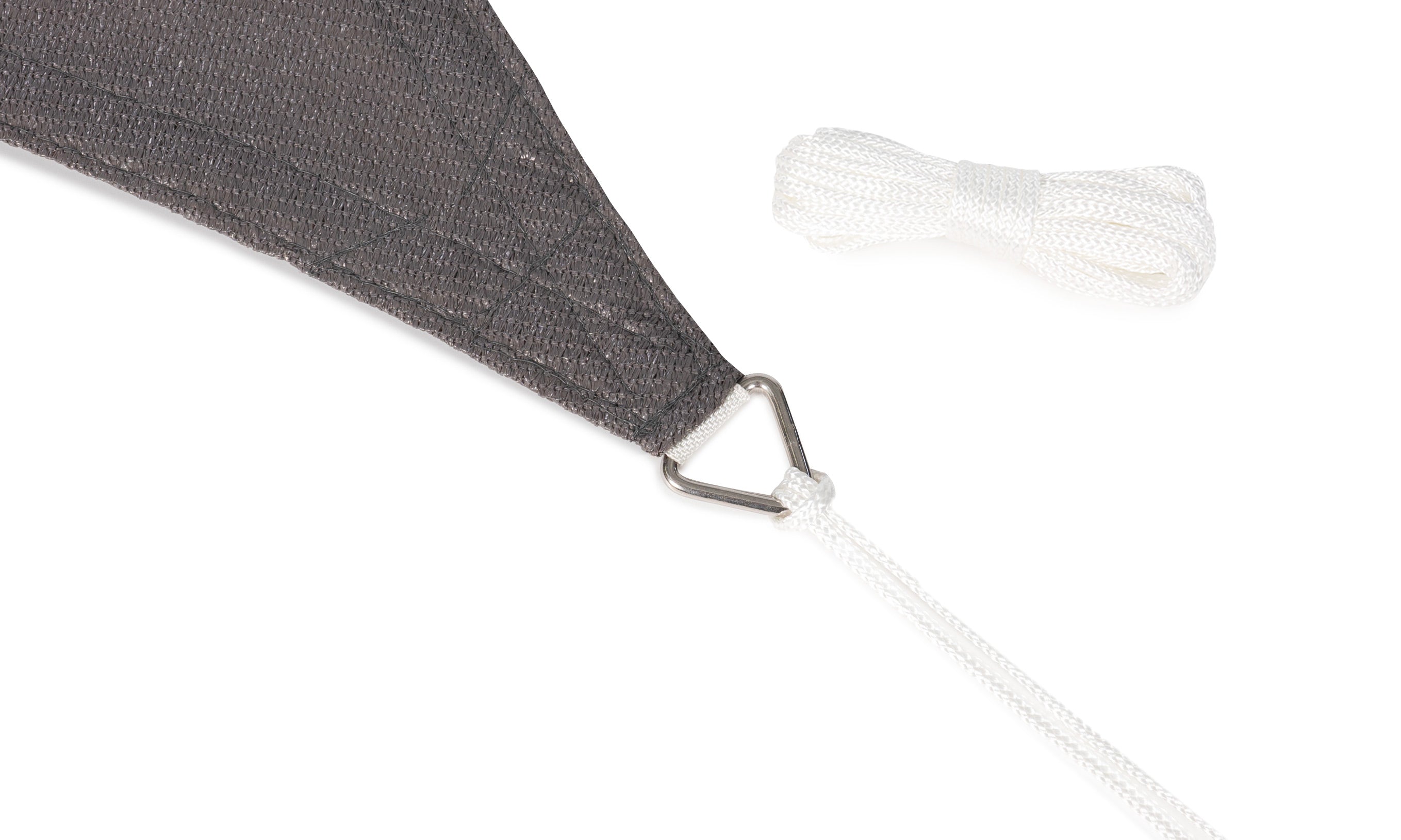 Voile d'ombrage rectangulaire gris 4x3m