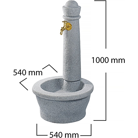 Fontaine Roma gris granit clair
