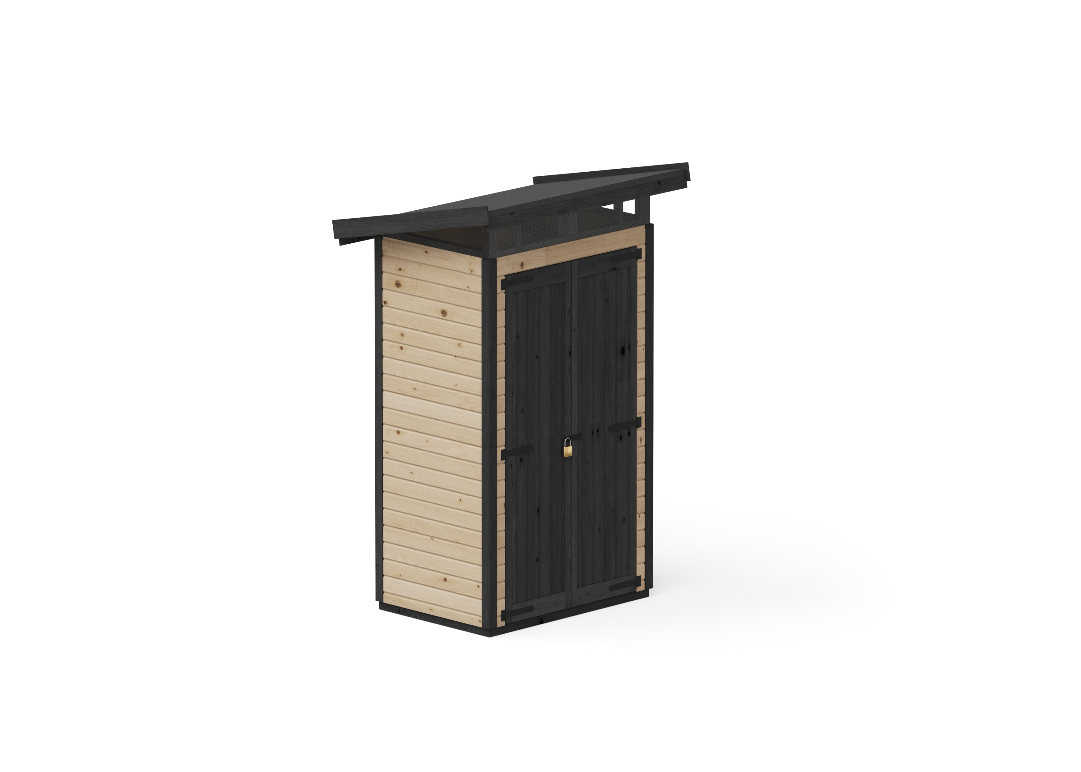 Abri de jardin en bois 127x87 cm Marron