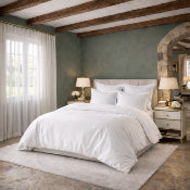 Drap housse uni - 160x200cm - percale de coton
