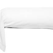 Taie de traversin unie - 86x185cm percale de coton Blanc