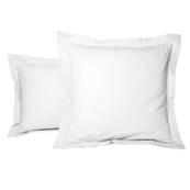 Taie d'oreiller unie carrée - 65x65cm - percale de coton