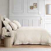 Housse de couette - 220x240cm - Dolly - satin de coton brodé