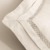 Housse de couette - 220x240cm - Dolly - satin de coton brodé