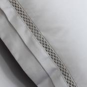 Housse de couette - 220x240cm - Dolly - satin de coton brodé