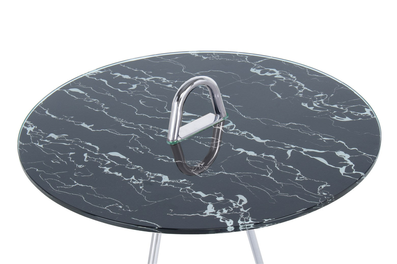 Table d'appoint argent noir - Pendulum