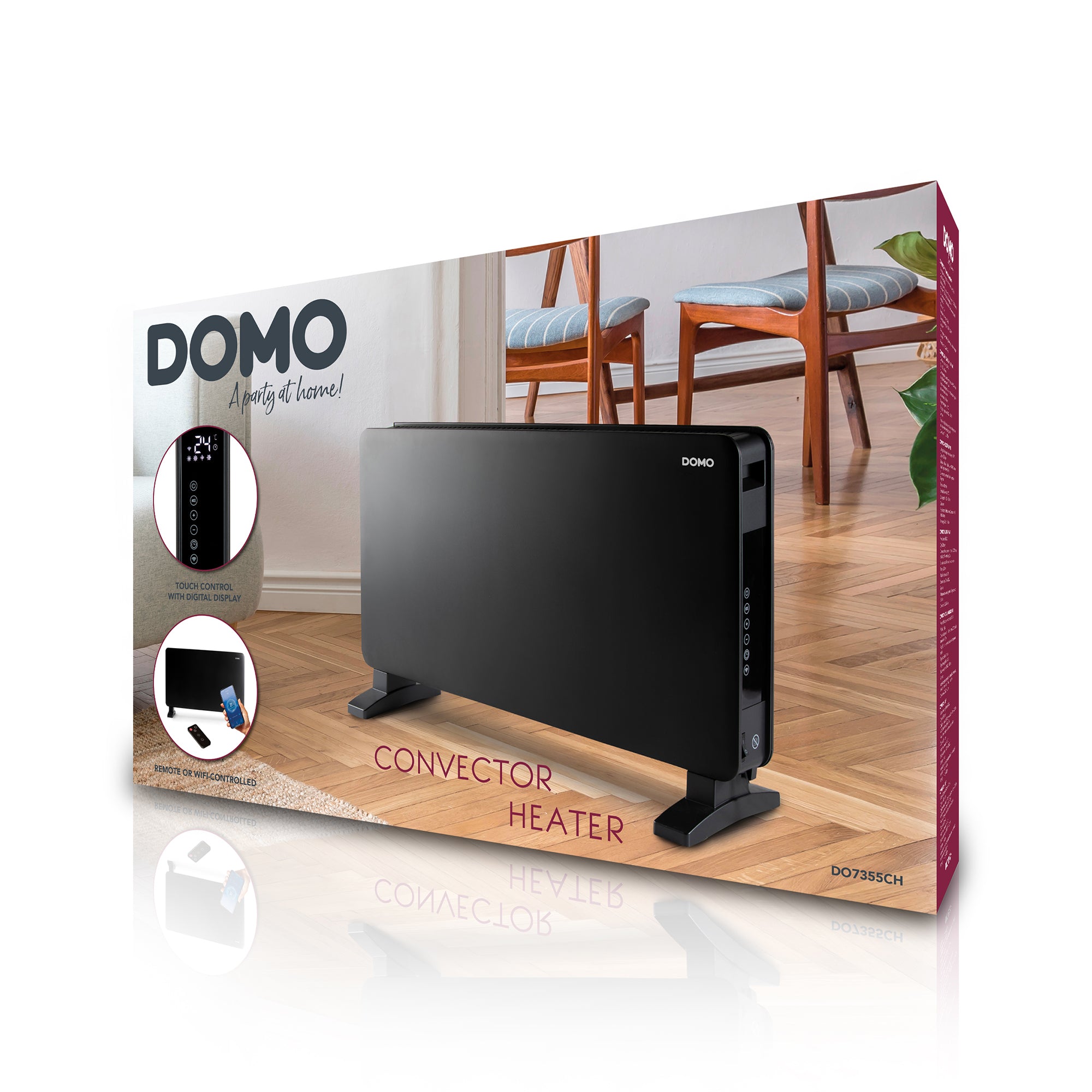 Convecteur de chauffage Wi-Fi Fonction éco 2000 W