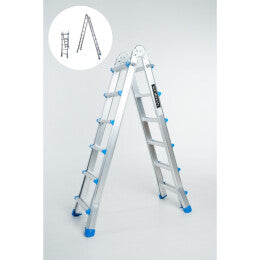 Echelle multifonction semi telescopique, hauteur 5.3m