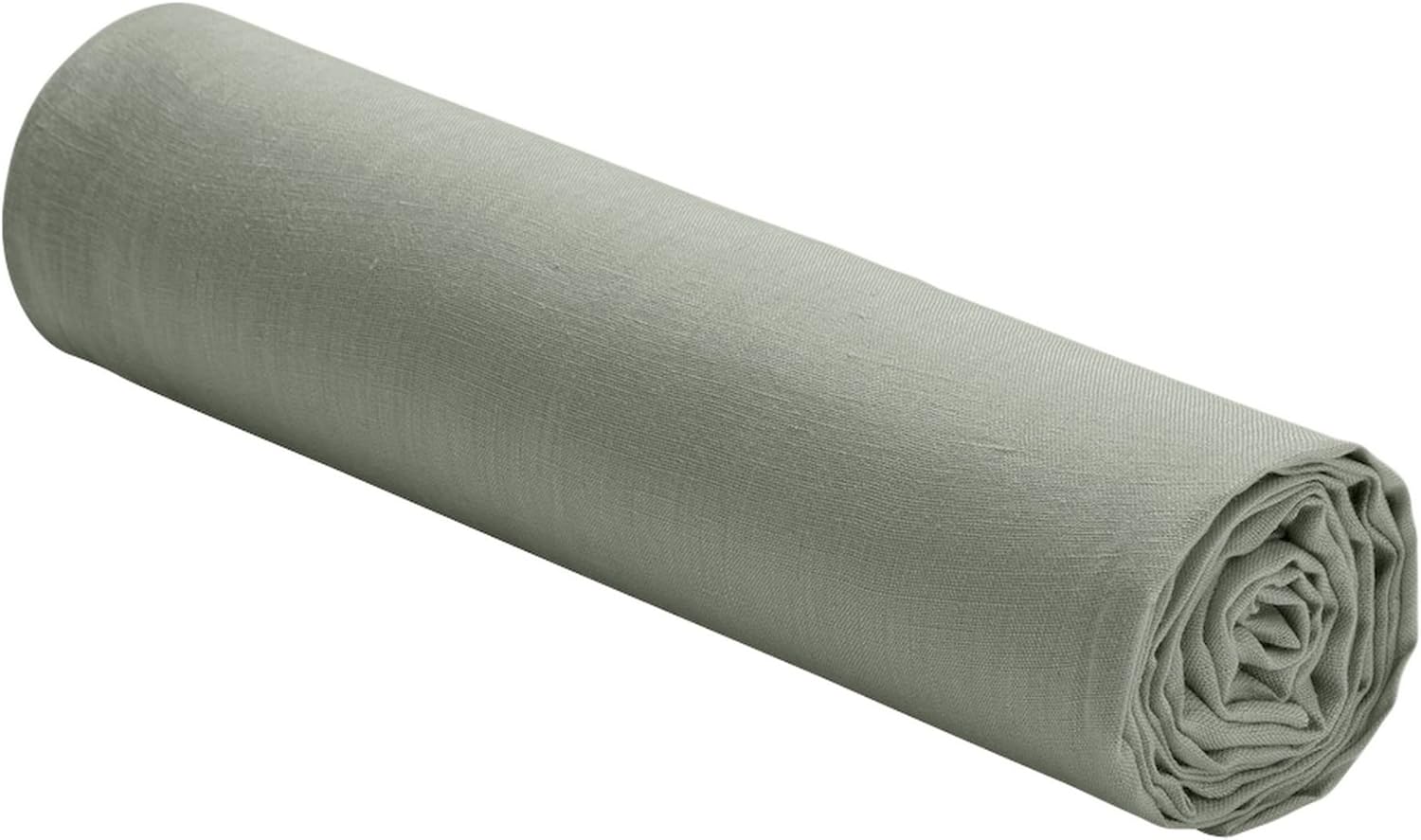Drap housse 100% Lin Lavé : Couleur - Celadon