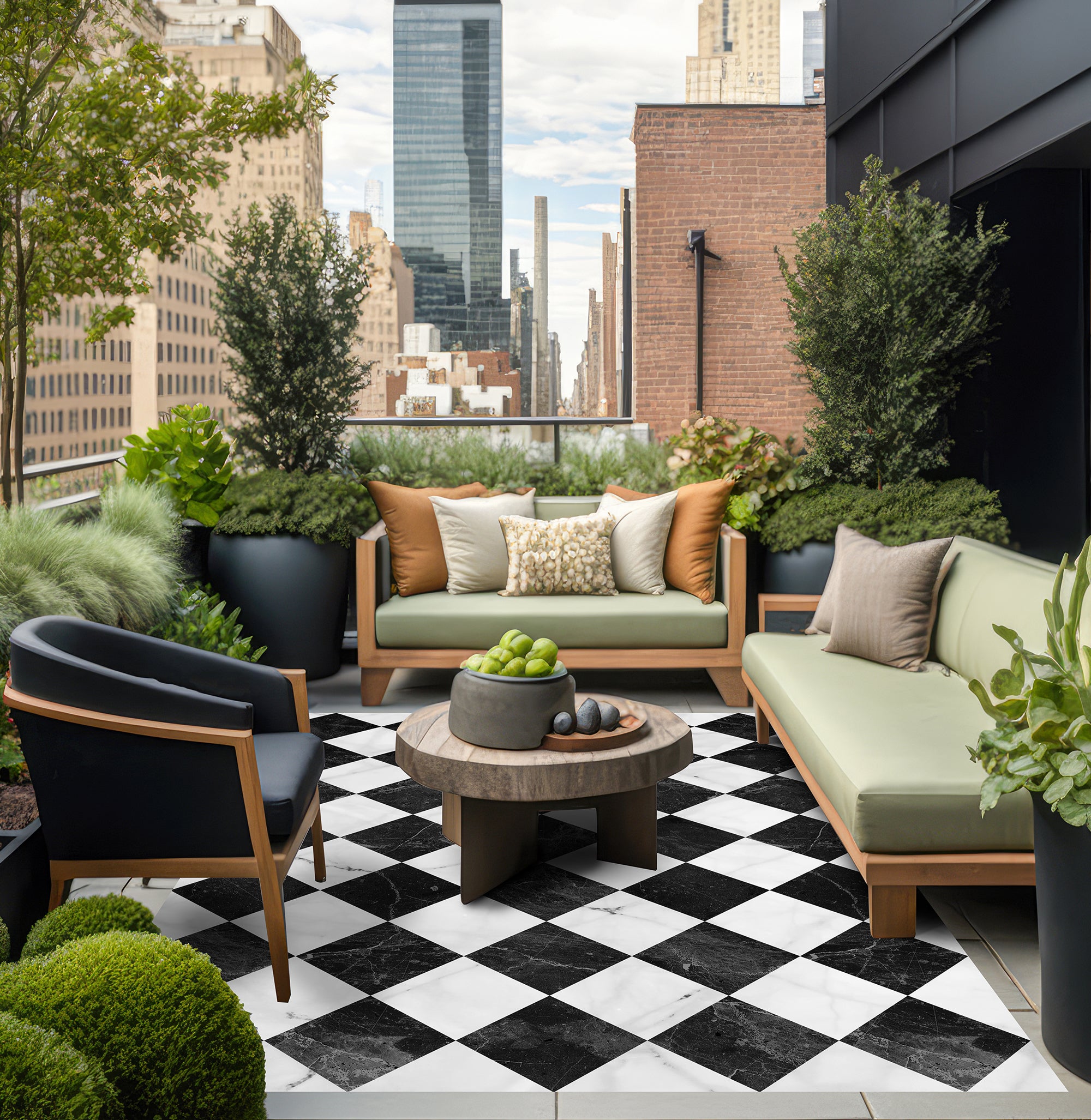 Tapis adhésif en vinyle pour intérieur / extérieur – Gadir