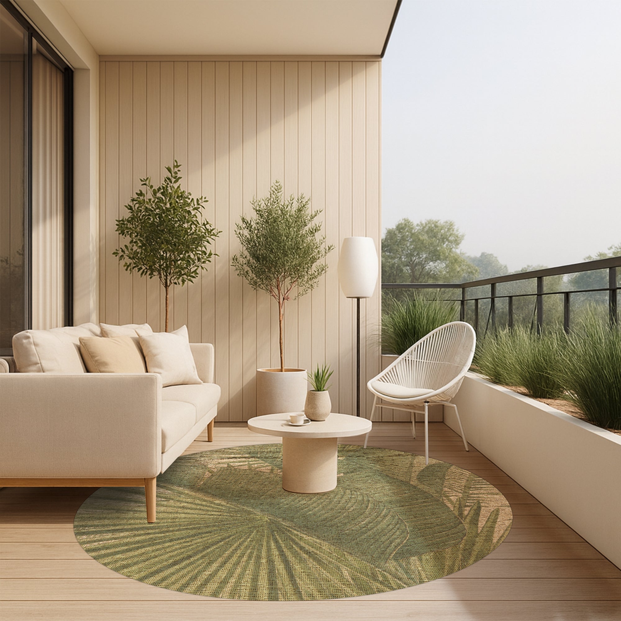 Tapis adhésif en vinyle pour intérieur / extérieur – Tropical