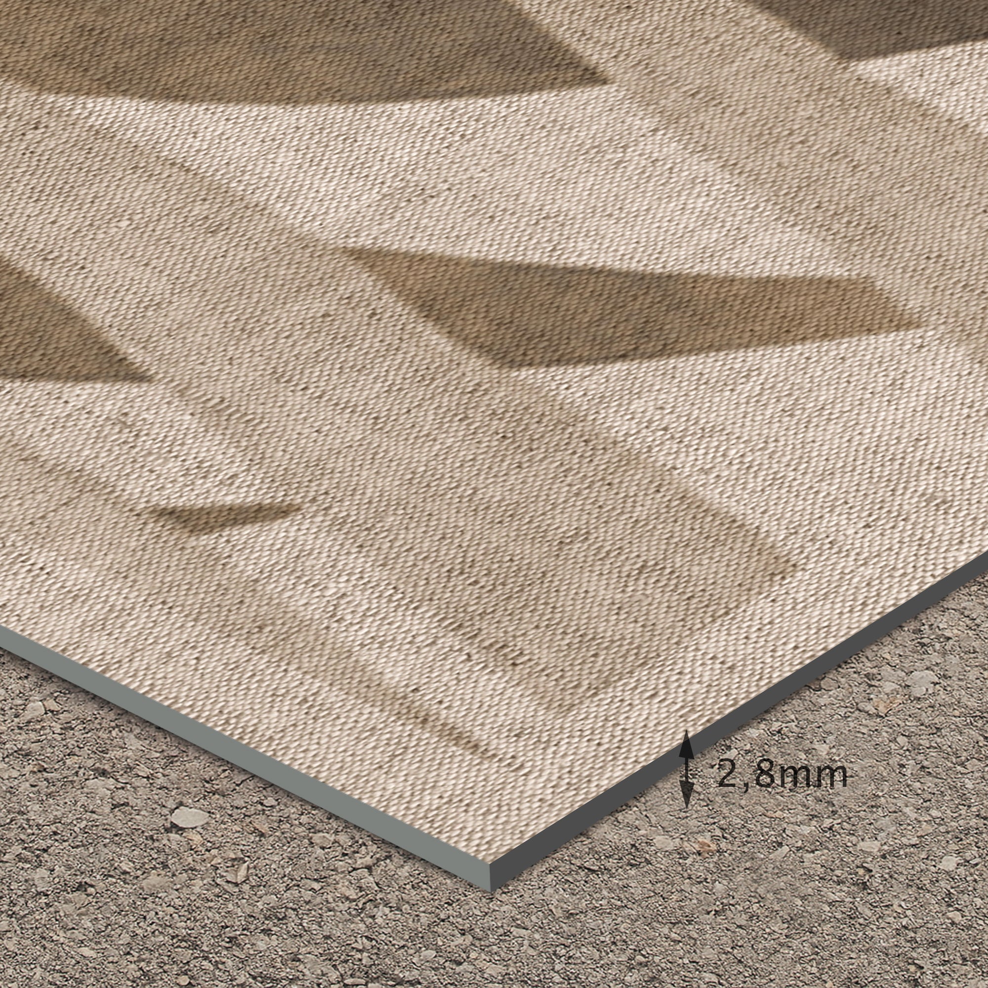 Tapis en vinyle pour intérieur / extérieur – Nature palmiers sepia