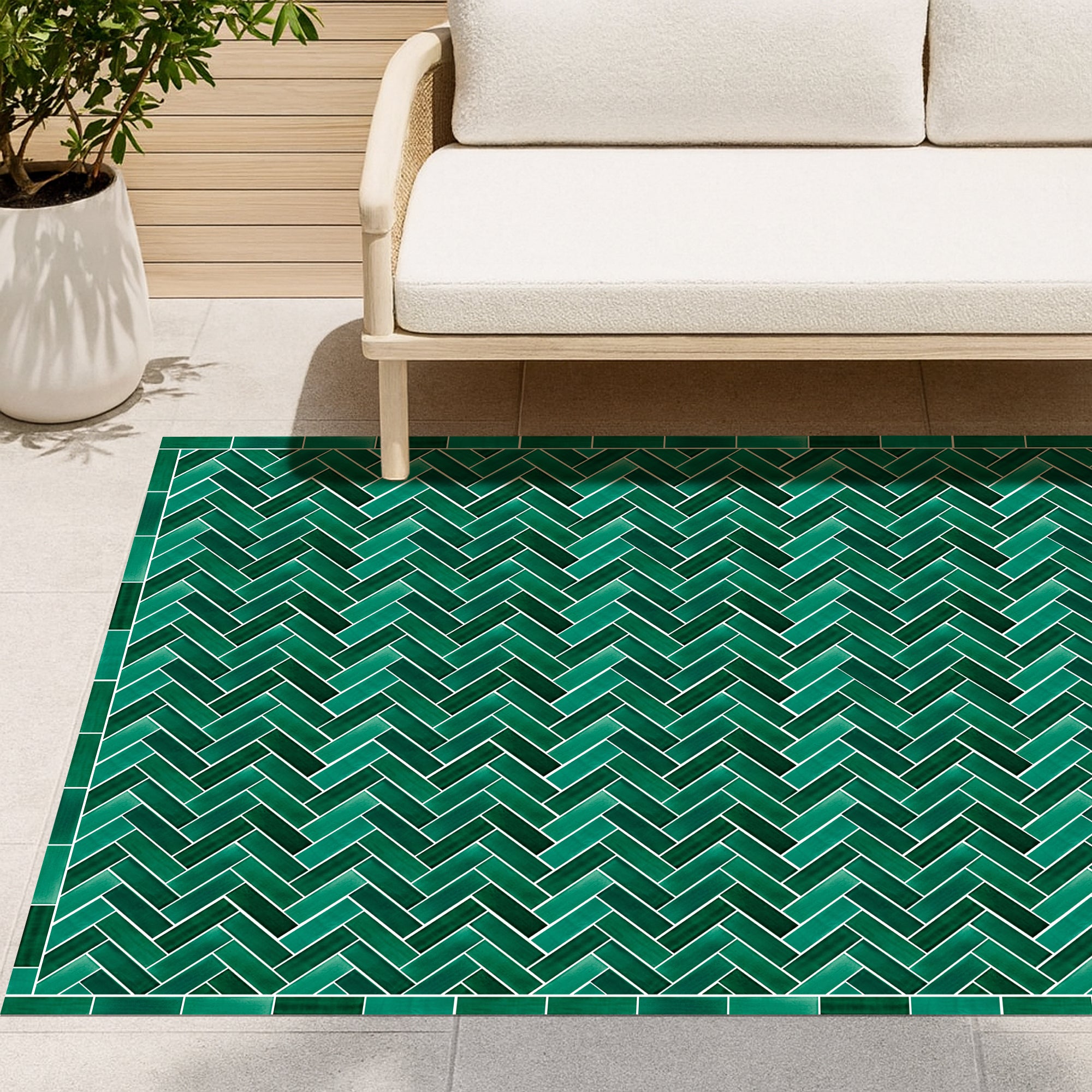 Tapis adhésif en vinyle pour intérieur / extérieur - Moderna Natural