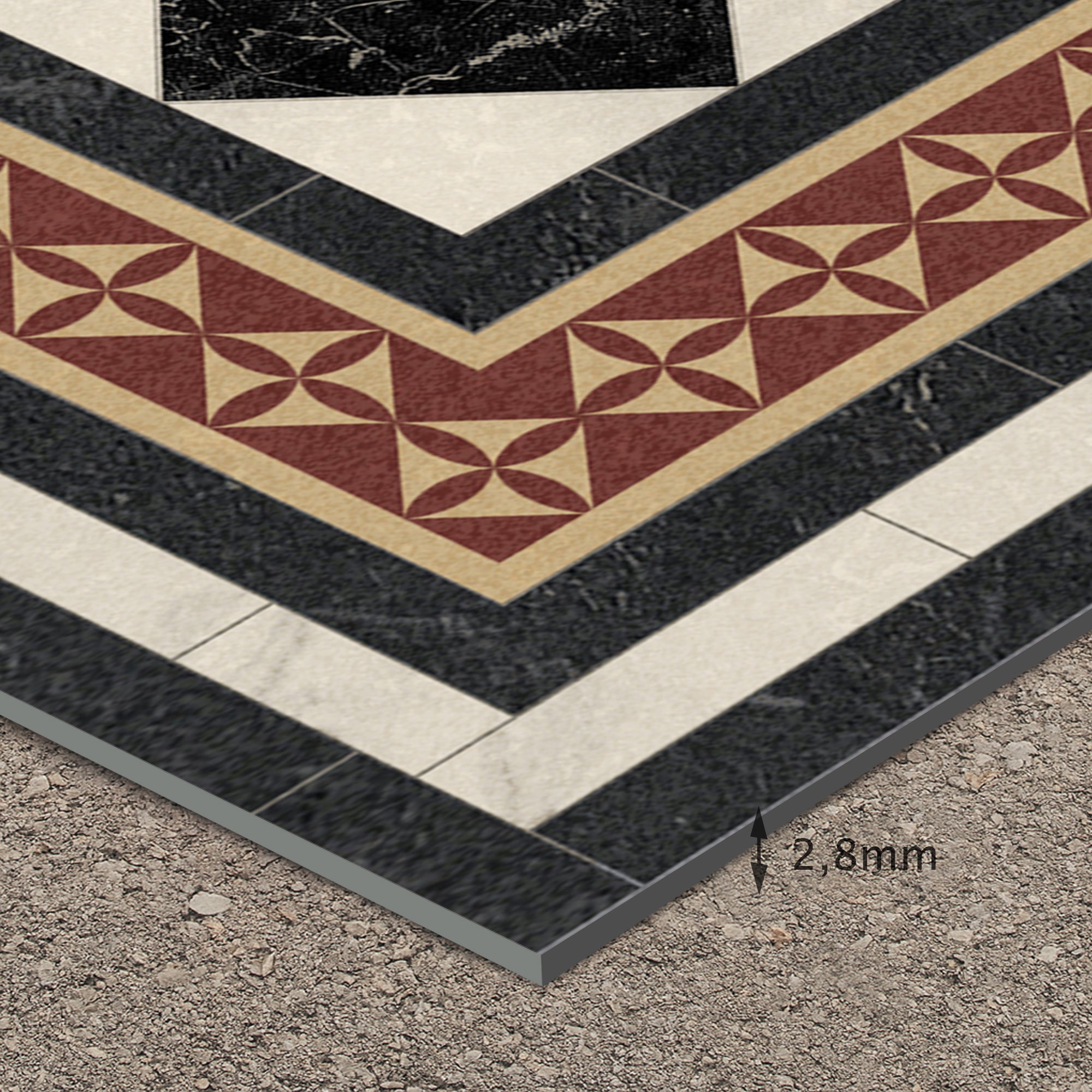 Tapis en vinyle pour intérieur / extérieur - Motif damier