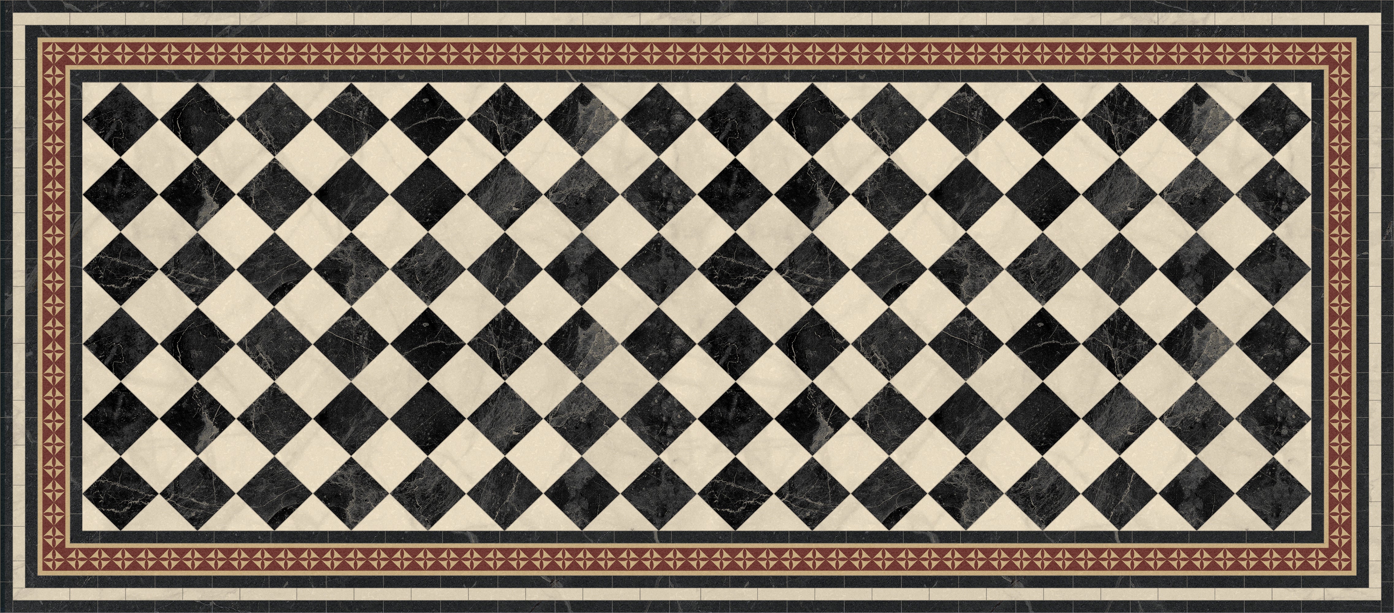 Tapis adhésif en vinyle pour intérieur / extérieur - Formes fibres naturelles