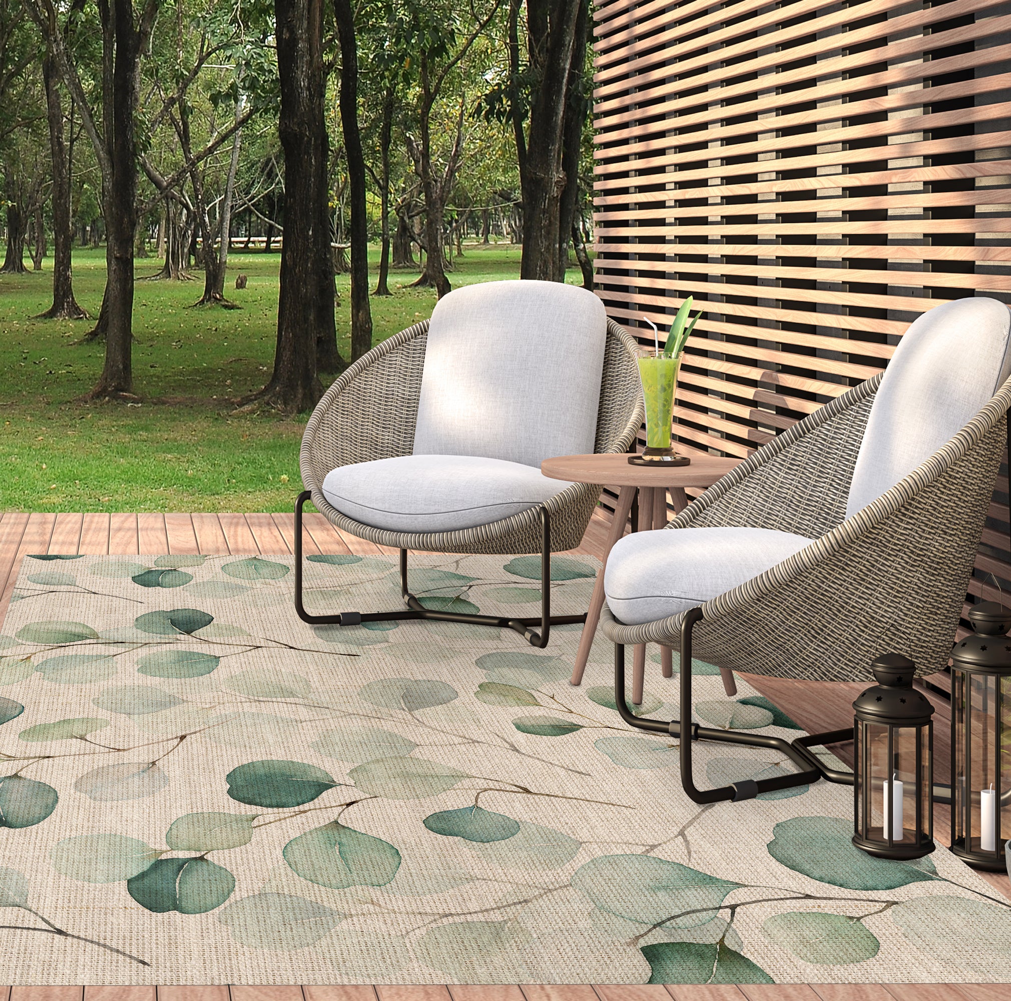 Tapis adhésif en vinyle pour intérieur / extérieur - Myrte