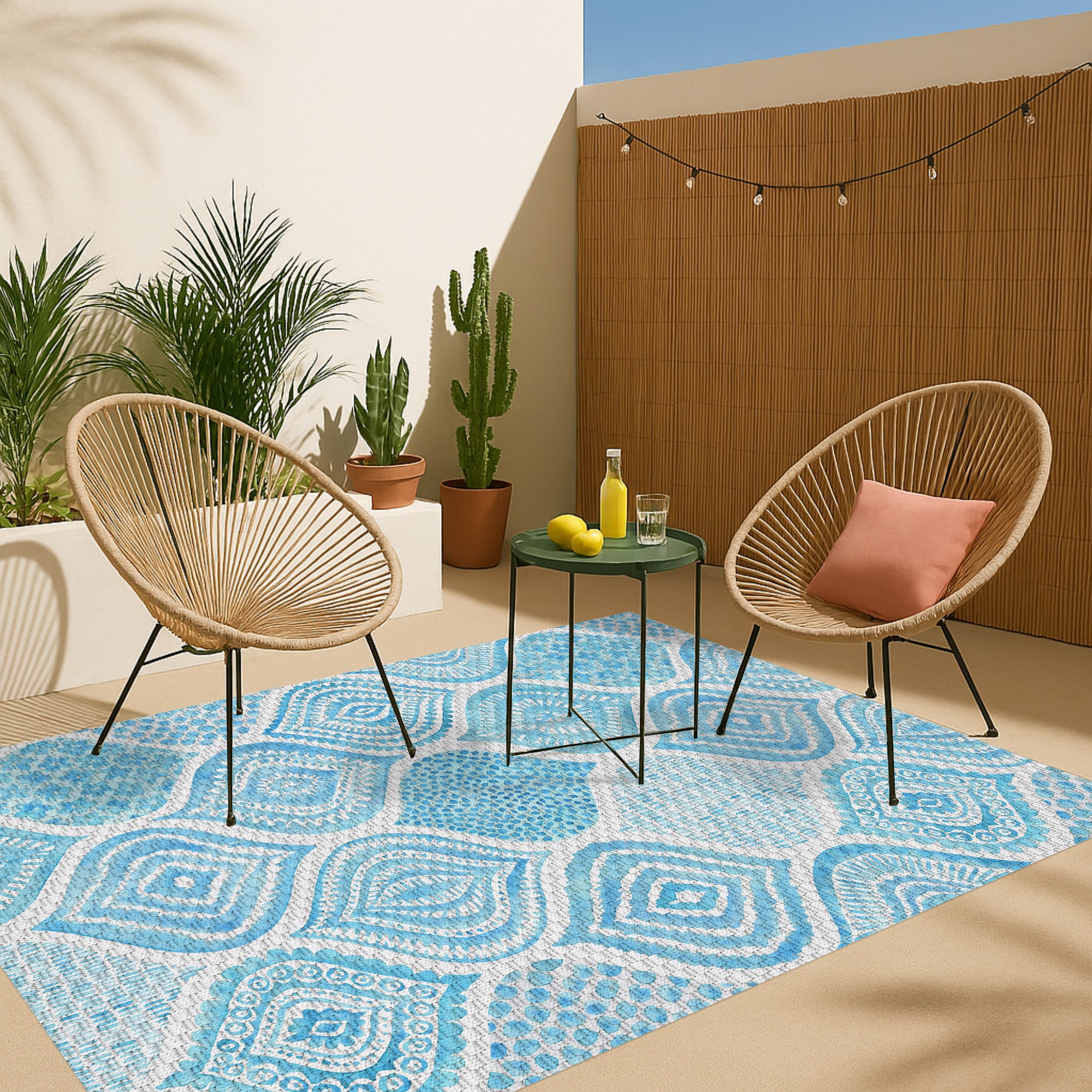 Tapis adhésif en vinyle pour intérieur / extérieur - Aqua