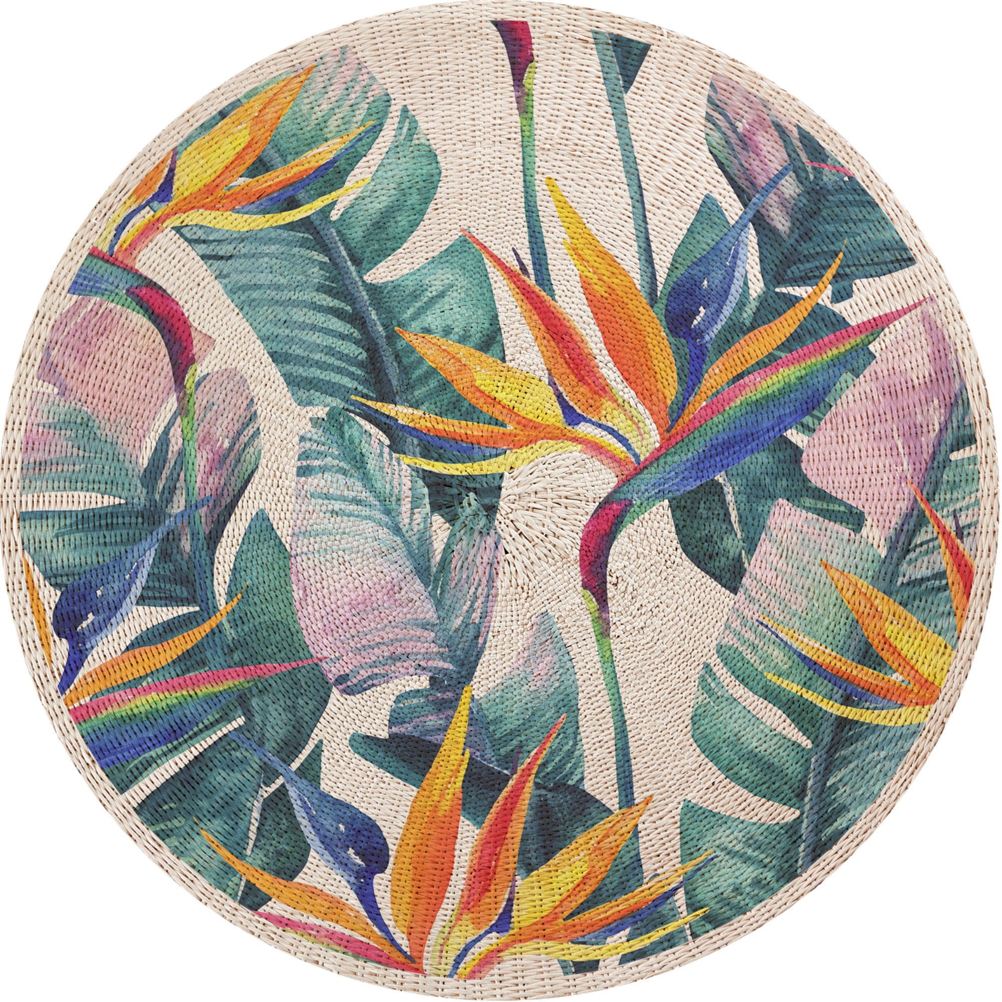 Tapis adhésif en vinyle pour intérieur / extérieur - Oiseaux de paradis