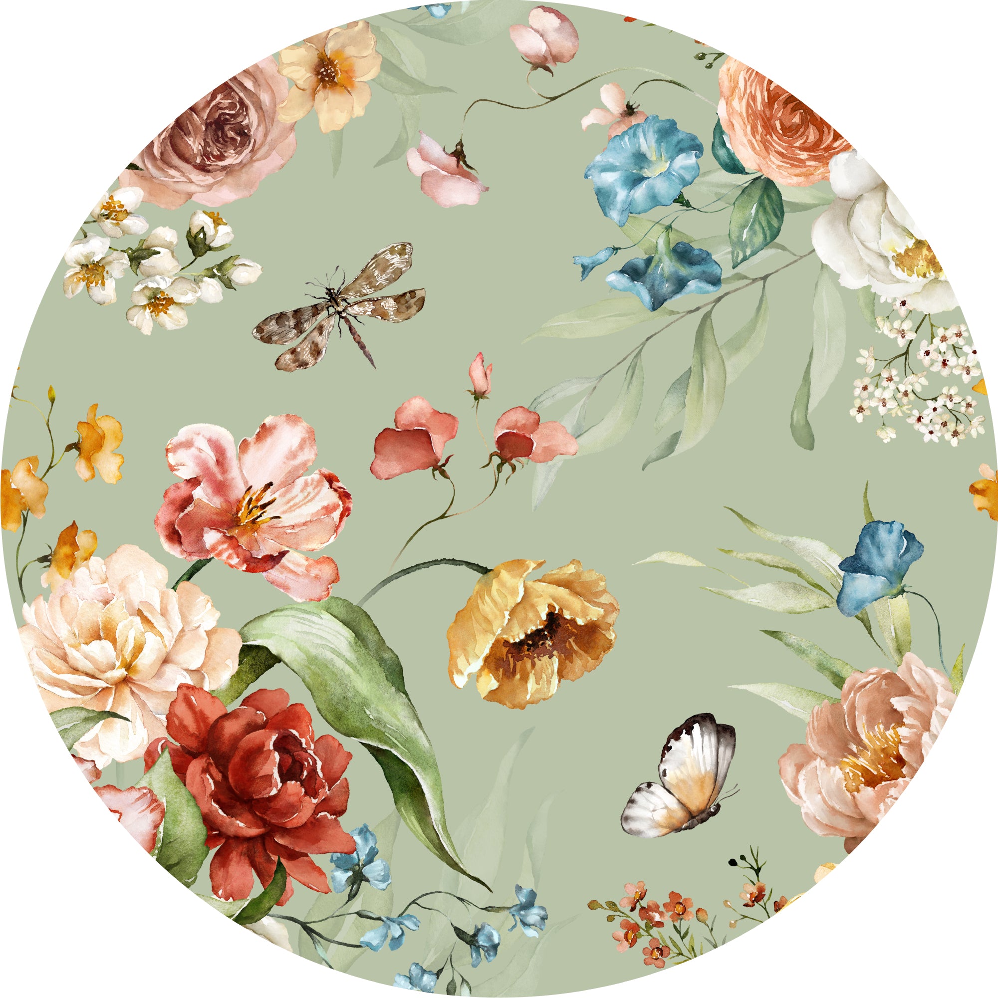 Tapis adhésif en vinyle pour intérieur / extérieur - Jardín secret