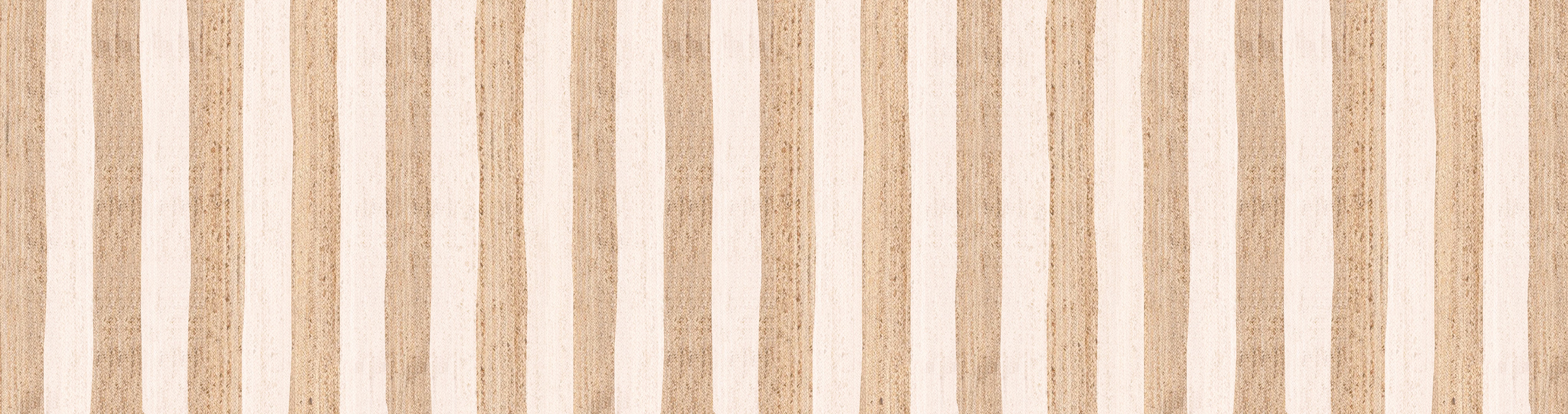 Tapis adhésif en vinyle pour intérieur / extérieur - Rayures jute