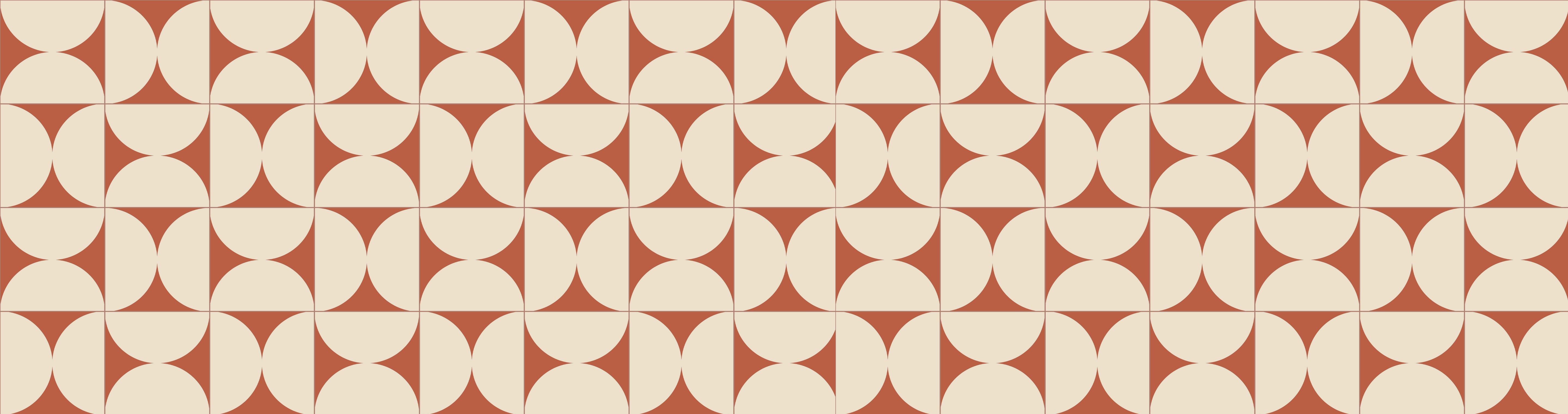 Tapis adhésif en vinyle pour intérieur / extérieur - Retro terracotta