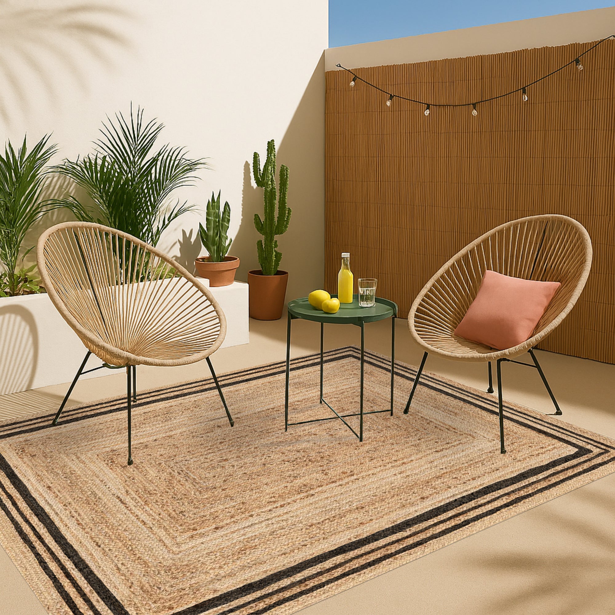 Tapis adhésif en vinyle pour intérieur / extérieur - Carthagène noir