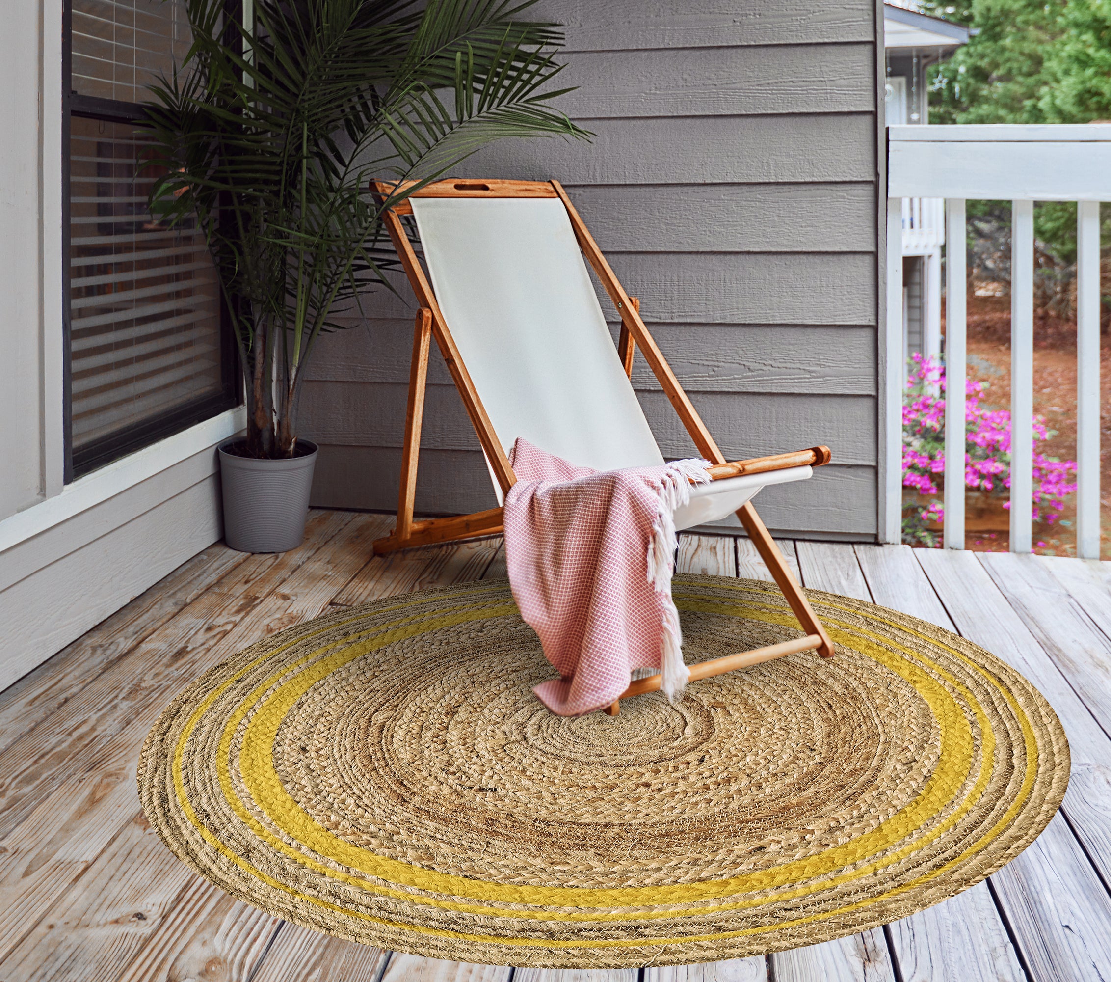 Tapis adhésif en vinyle pour intérieur / extérieur - Carthagène jaune