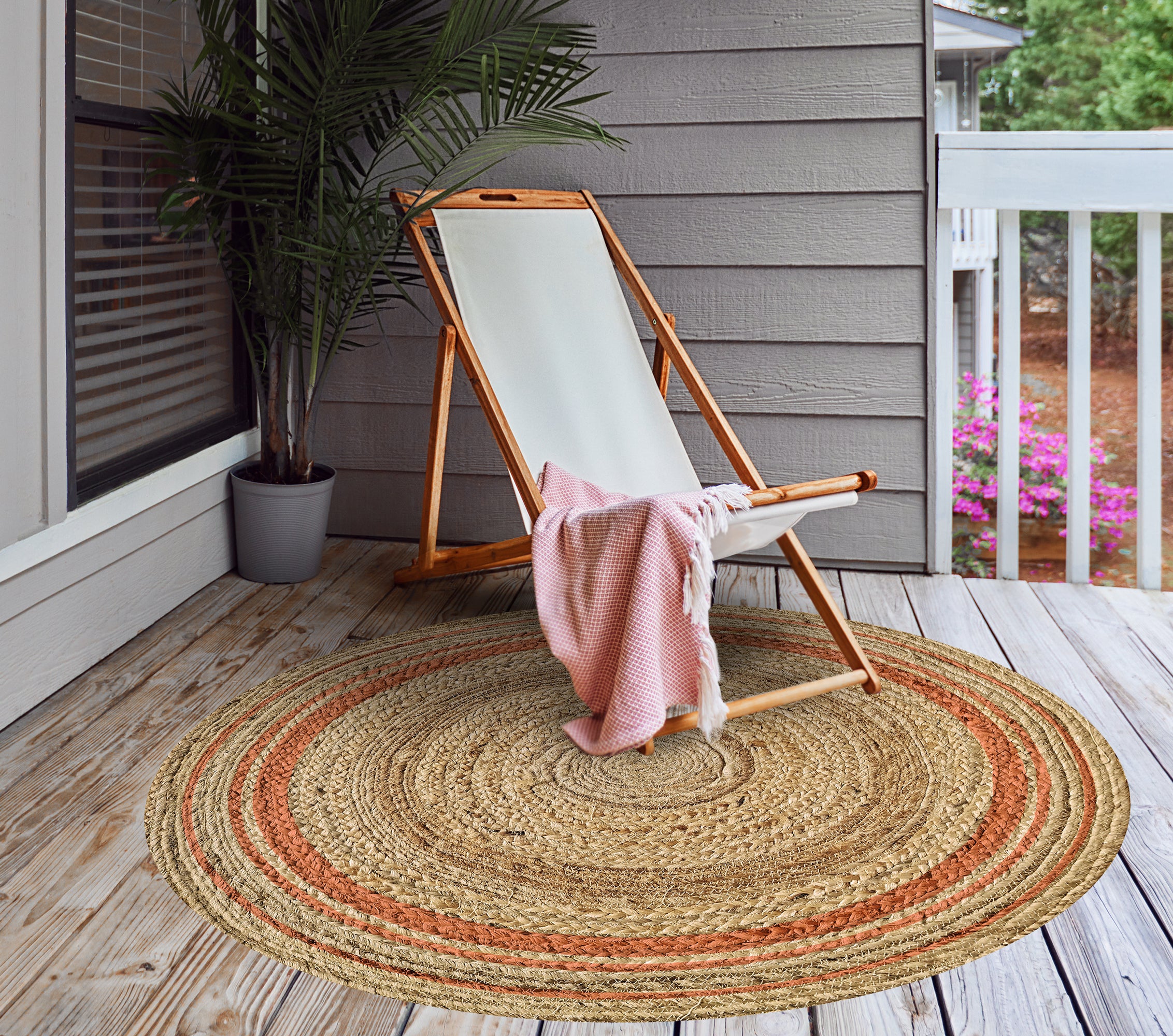 Tapis adhésif en vinyle pour intérieur / extérieur - Carthagène corail