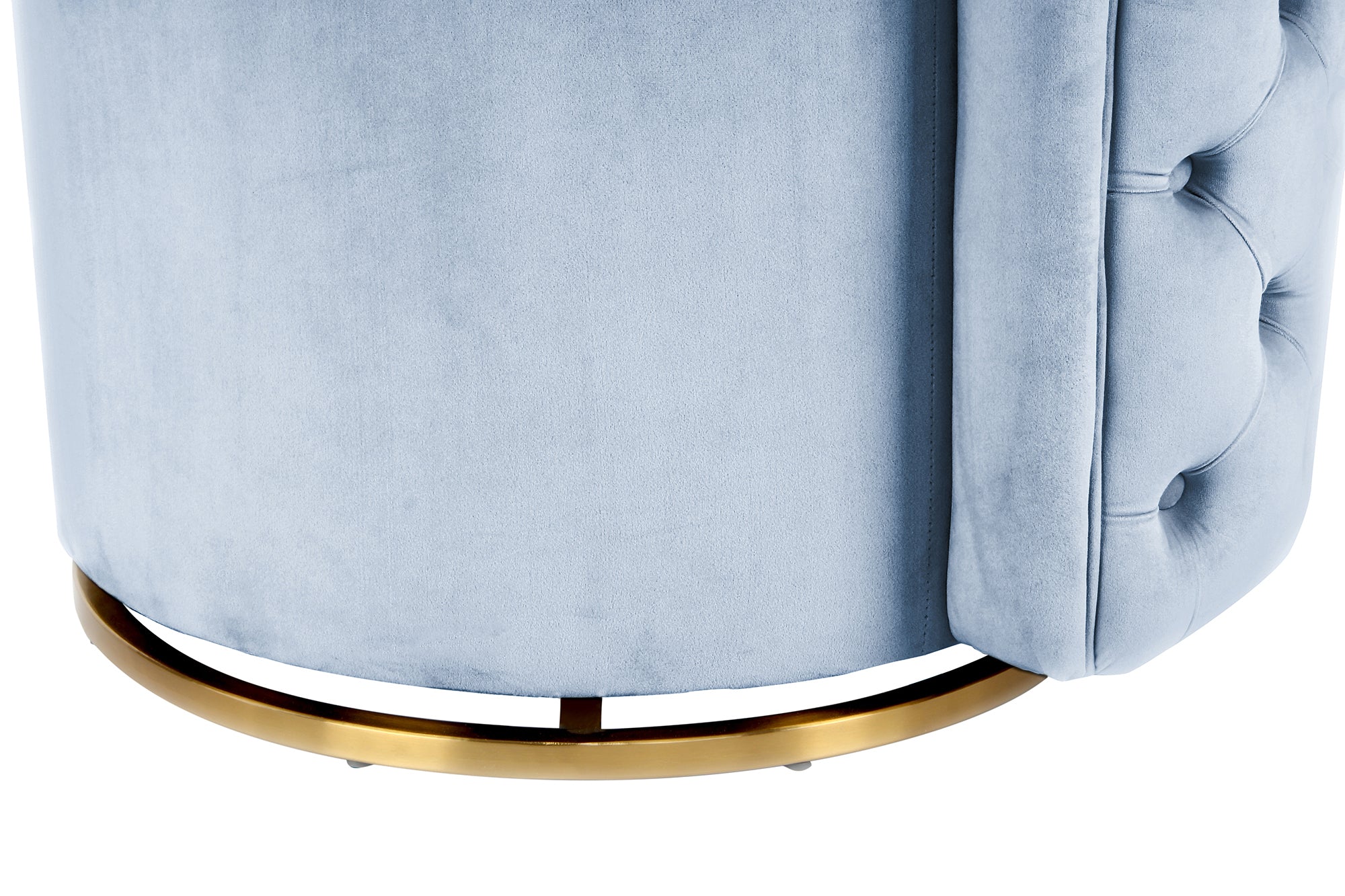 Fauteuil bleu / doré - Beverly