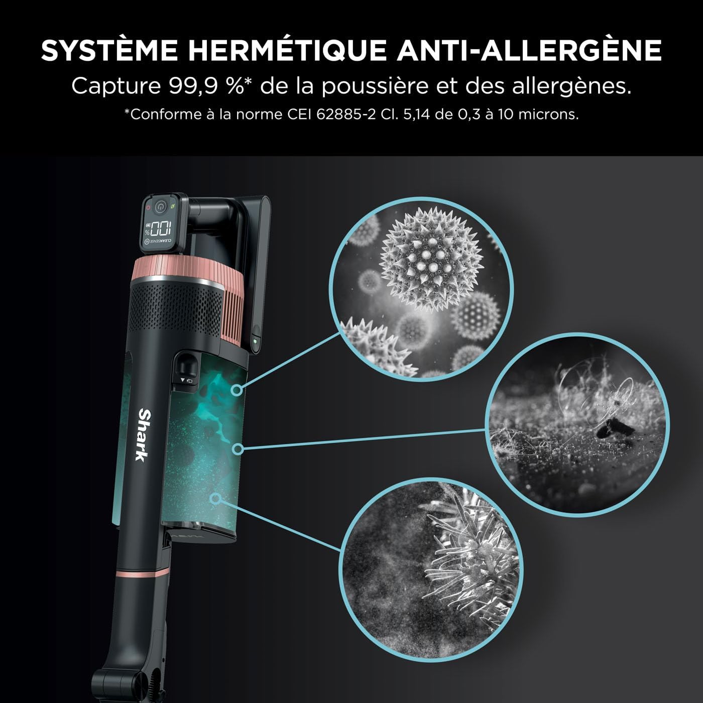 Aspirateur Balai Flexible Sans Fil puissant Shark Stratos IZ400EU