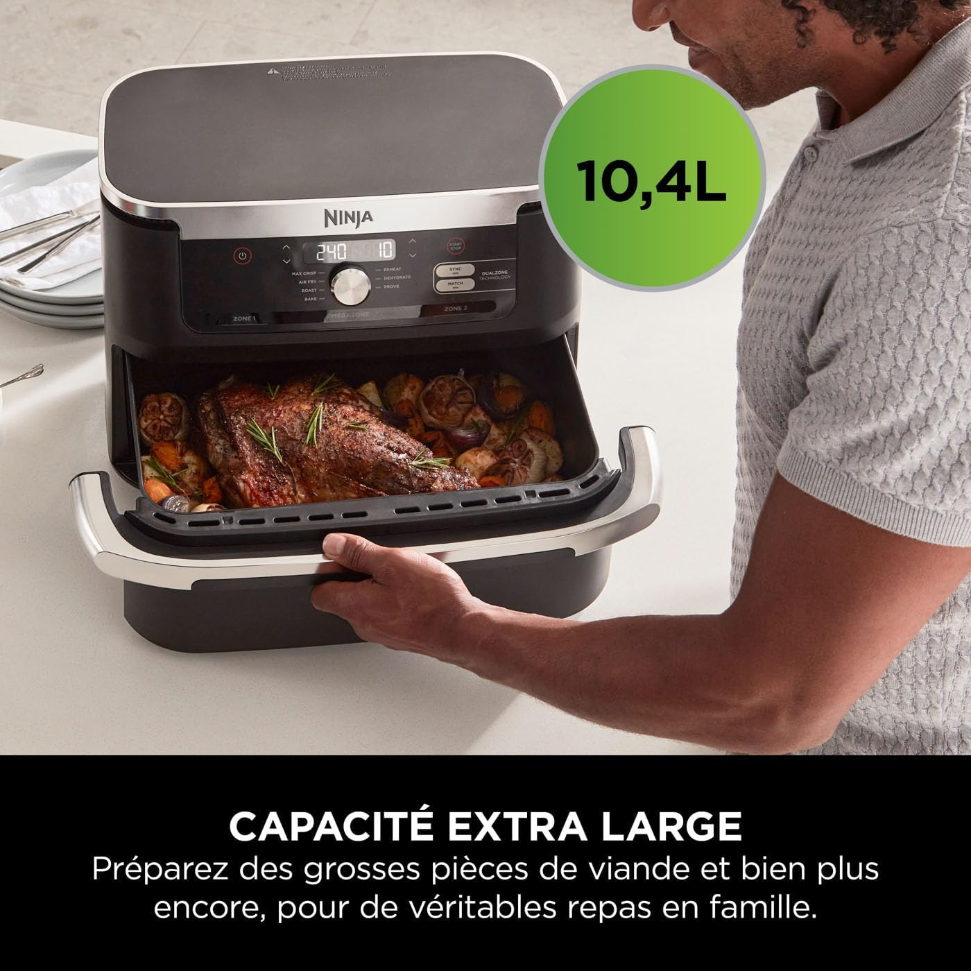 Airfryer Ninja Foodi Flex 7-en-1, 10,4L