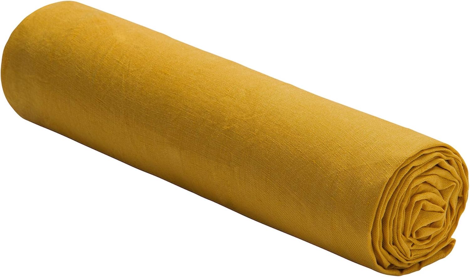 Drap housse 100% Lin Lavé : Couleur - Épice