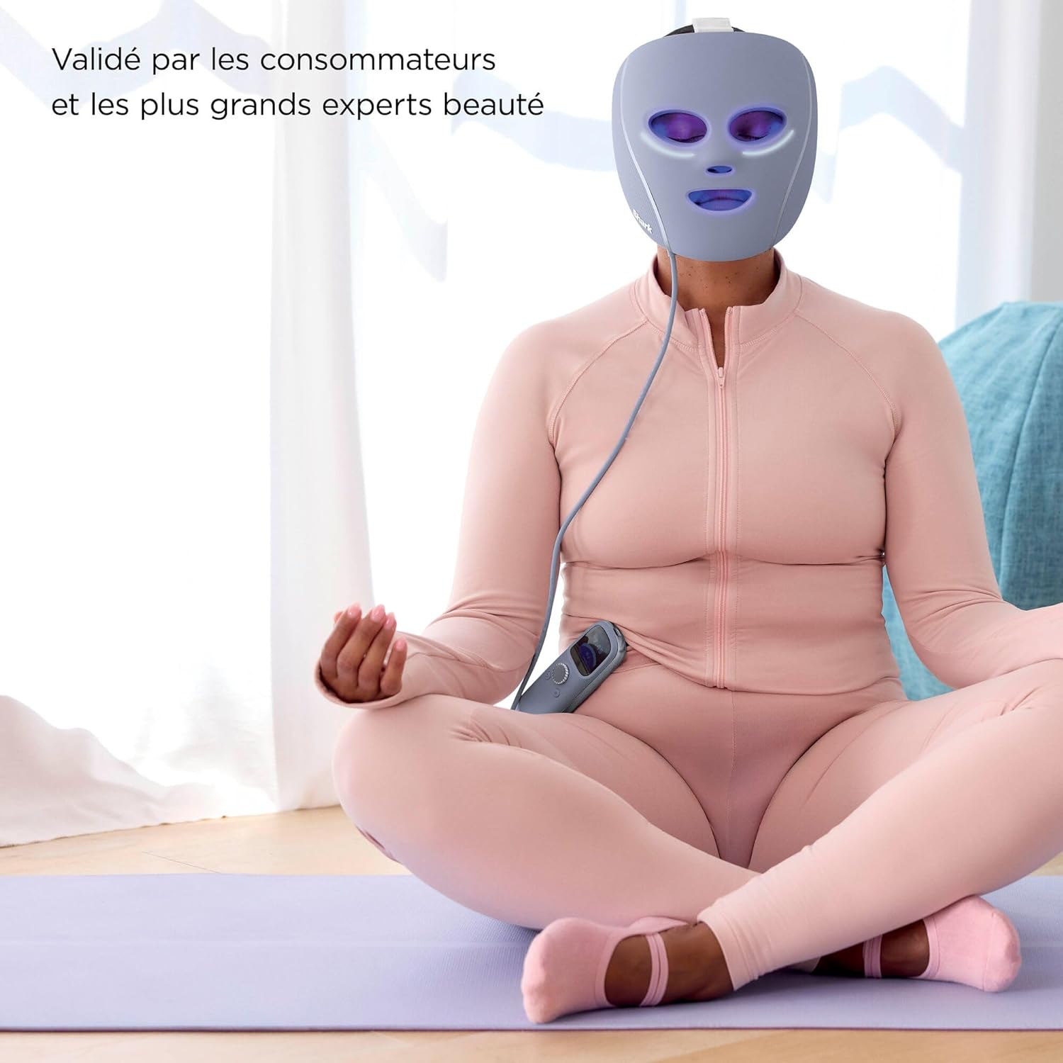 Masque LED de photothérapie Shark CryoGlow avec rafraîchissement contour des yeux