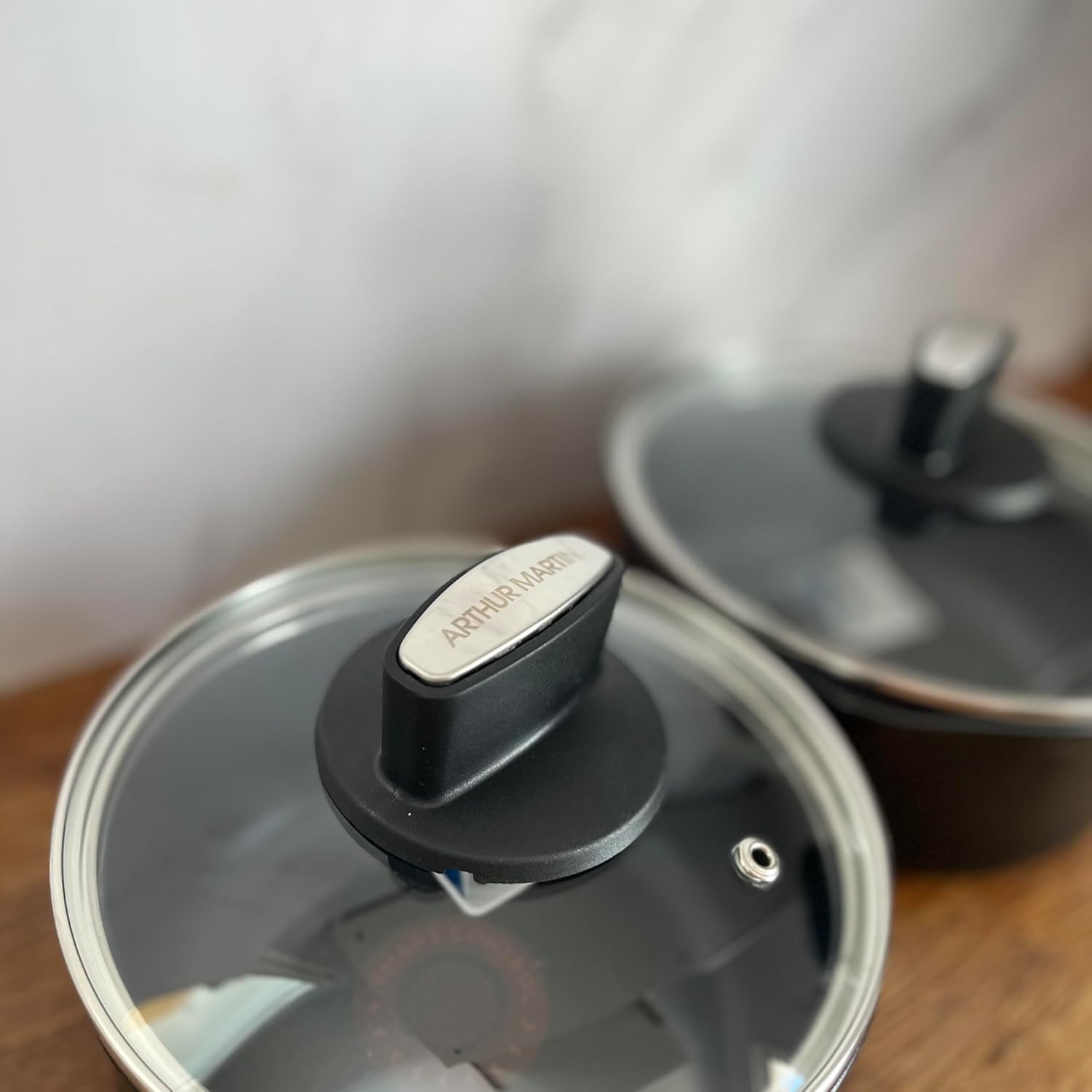 Batterie de Cuisine 12 Pièces Arthur Martin Poêles et Casseroles Aluminium avec Accessoires, Tous Feux Dont Induction
