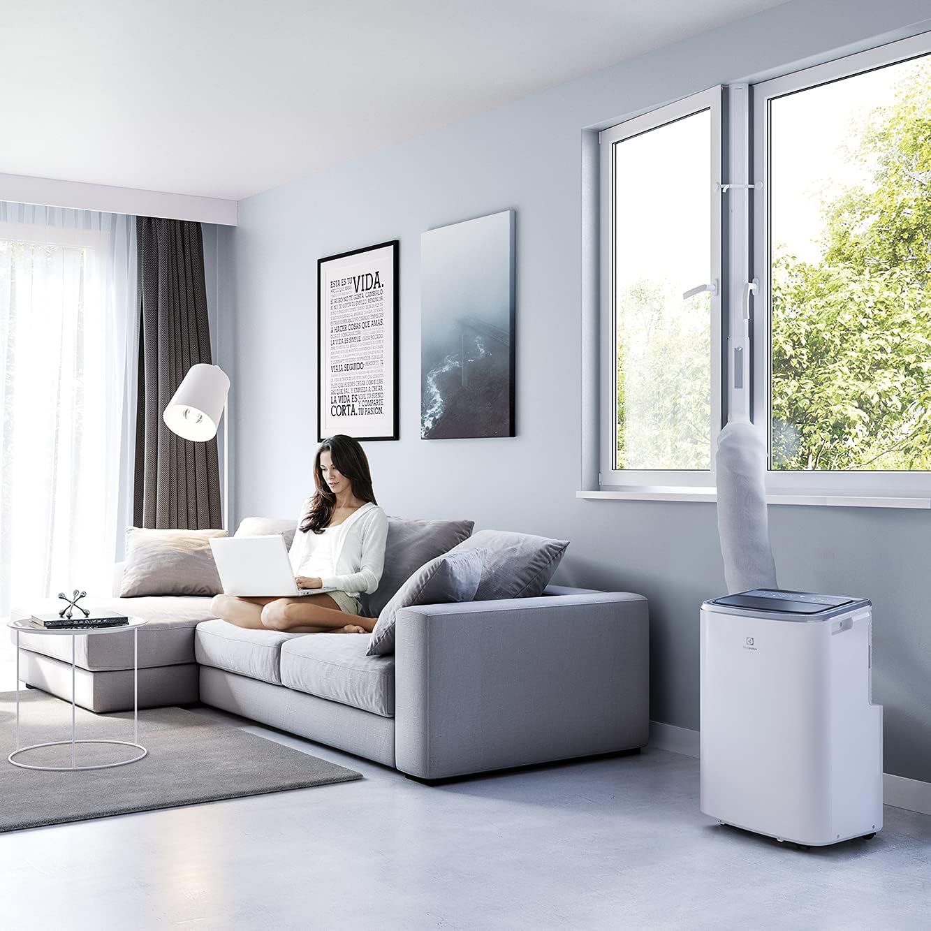 Climatiseur mobile Blanc 9000 BTU Classe A
