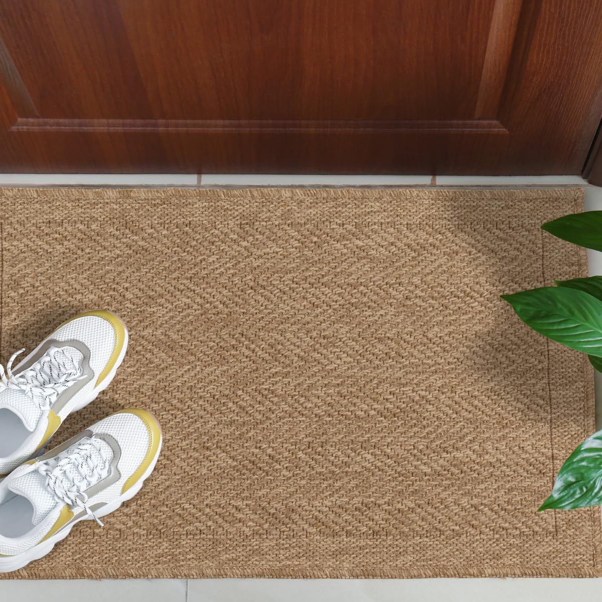 Tapis aspect jute nature beige - Nature
