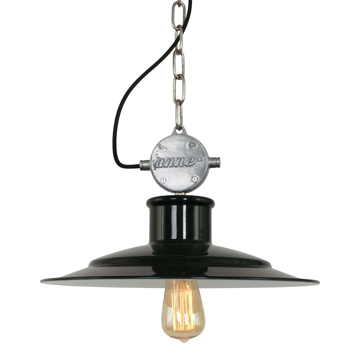 Lampe suspension noire & métal - Millstone