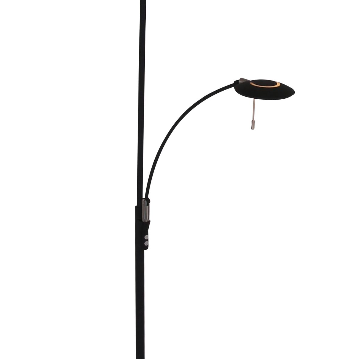 Lampadaire noir avec liseuse - Zénith