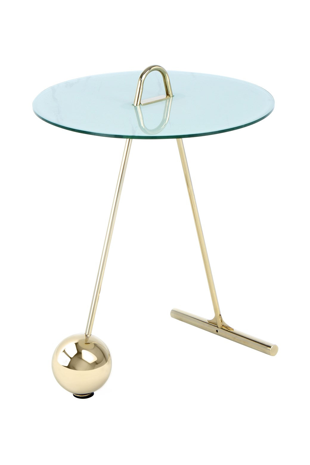 Table d'appoint or blanc - Pendulum