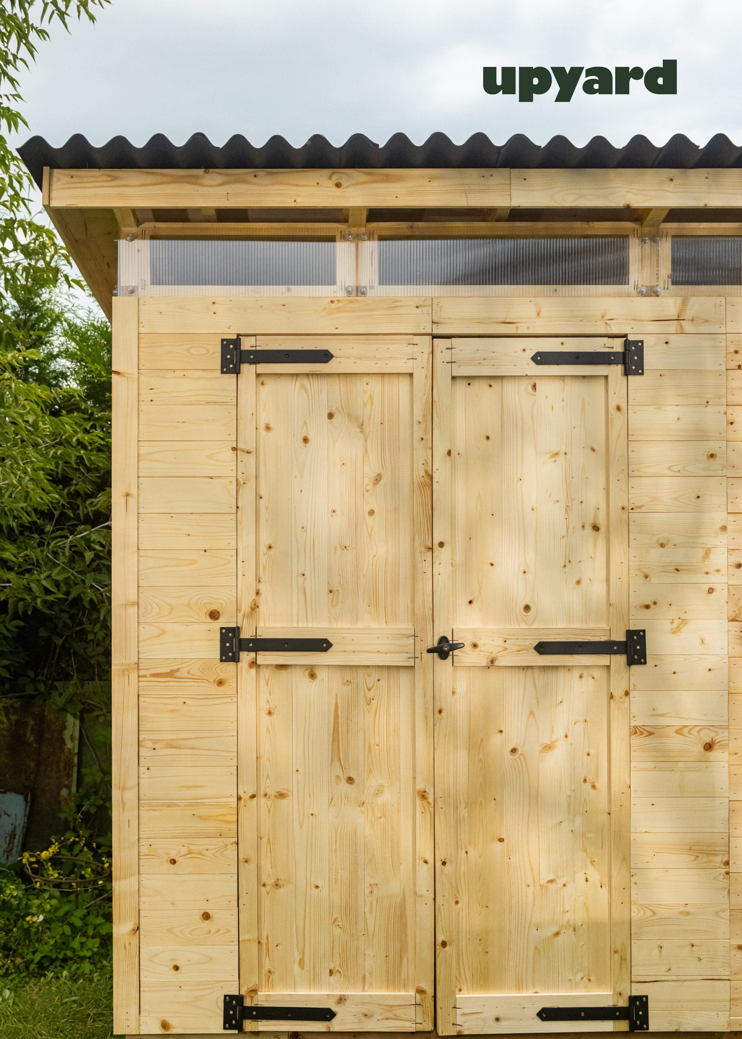 Abri de jardin en bois 203x203 cm Naturel